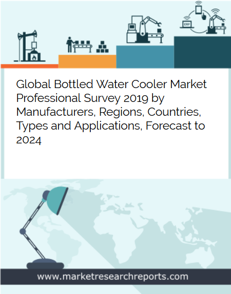 Global Bottled Water Cooler market is growing at a CAGR of 4.35% and expected to reach USD 102.16 Million by 2024 from USD 79.13 Million in 2018