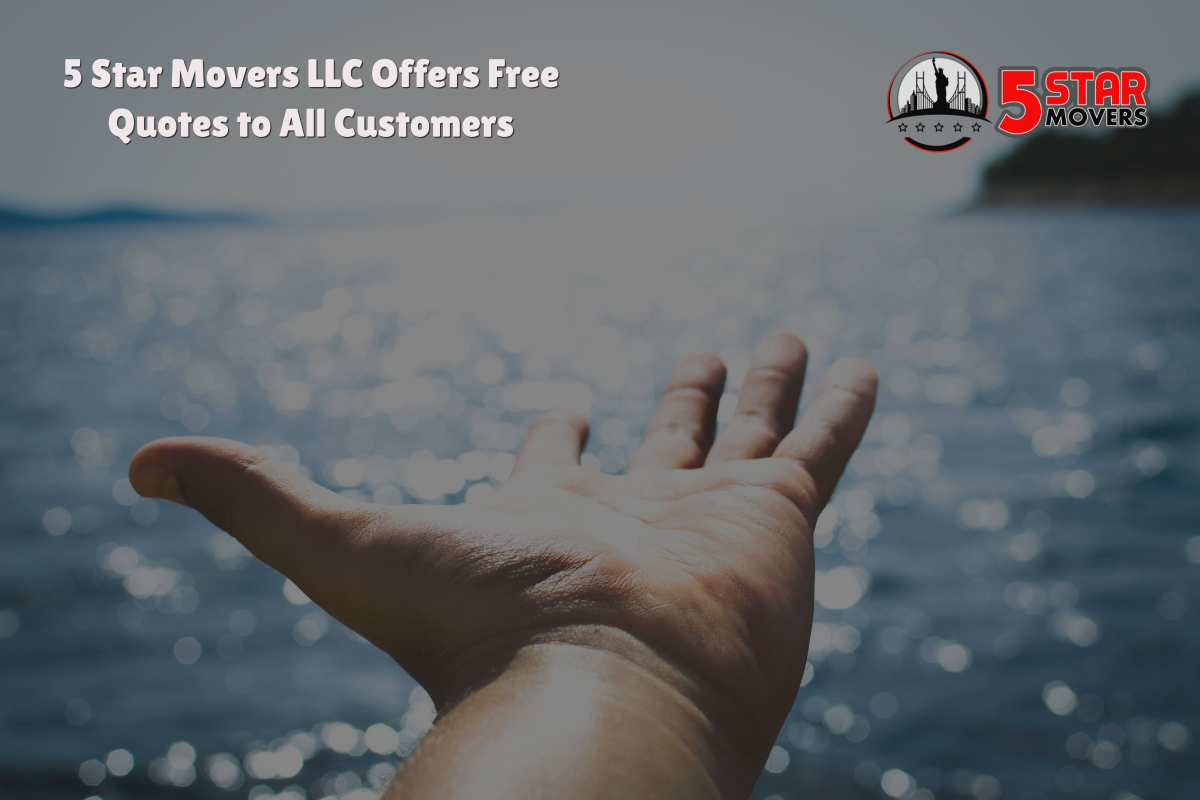 5 Star Movers LLC Offers Free Quotes to All Customers