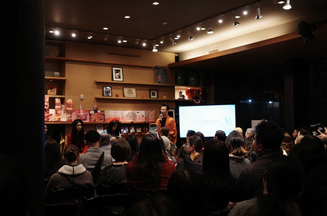 Photo from the book launch of New Year on Paper: Unfolding Chinatown NYC, held at the Museum of Chinese in America. Image courtesy of MOCA.