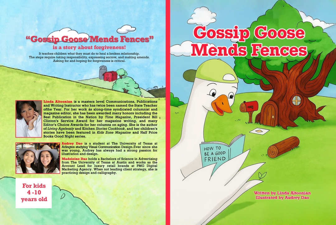 Award-Winning Author Linda Altoonian Releases Heartwarming Children’s Book: Gossip Goose Mends Fences Award-Winning Author Linda Altoonian Releases Heartwarming Children’s Book: Gossip Goose Mends Fences
