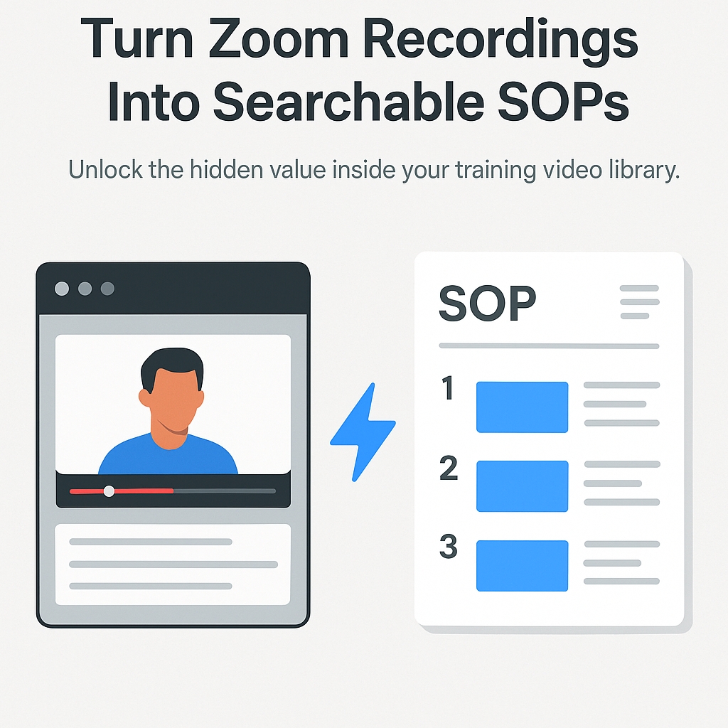 The $42 Billion Training Video Crisis: Enterprise Zoom and Teams Recordings Are Failing as Knowledge Assets The $42 Billion Training Video Crisis: Enterprise Zoom and Teams Recordings Are Failing as Knowledge Assets