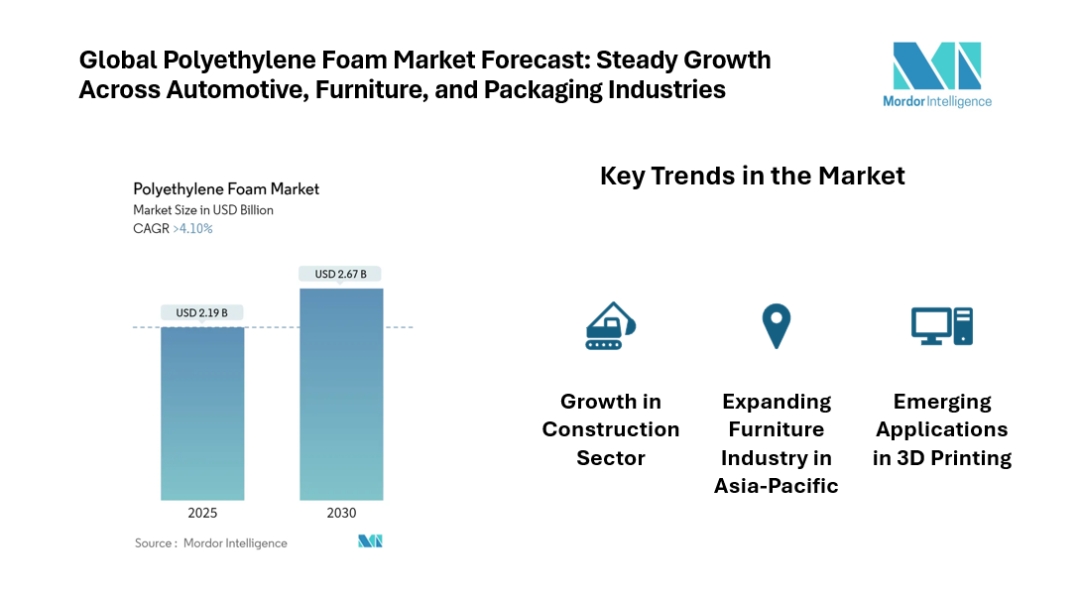 Polyethylene Foam Market to Reach USD 2.67 Billion by 2030 | PAR Group, Sealed Air, Thermotec, DAFA US Inc. Polyethylene Foam Market to Reach USD 2.67 Billion by 2030 | PAR Group, Sealed Air, Thermotec, DAFA US Inc.