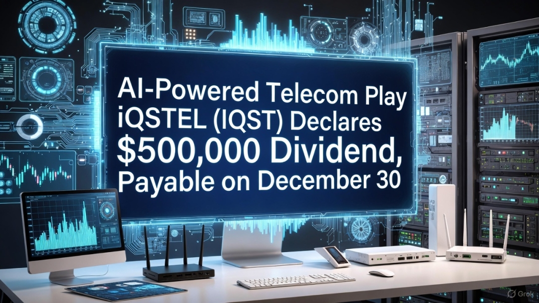 AI-Powered Telecom Play iQSTEL (IQST) Declares $500,000 Dividend - Payable Dec 30 AI-Powered Telecom Play iQSTEL (IQST) Declares $500,000 Dividend - Payable Dec 30