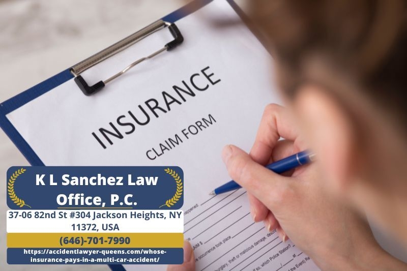 Queens Car Accident Lawyer Keetick L. Sanchez Explains Whose Insurance Pays in a Multi-Car Accident Queens Car Accident Lawyer Keetick L. Sanchez Explains Whose Insurance Pays in a Multi-Car Accident