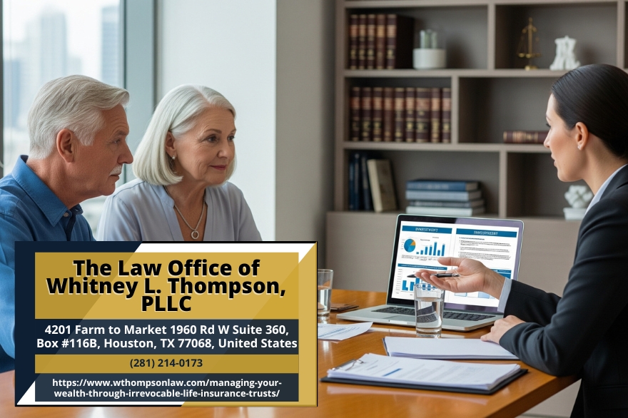 Houston Trust Attorney Whitney L. Thompson Highlights Managing Wealth Through Irrevocable Life Insurance Trusts Houston Trust Attorney Whitney L. Thompson Highlights Managing Wealth Through Irrevocable Life Insurance Trusts