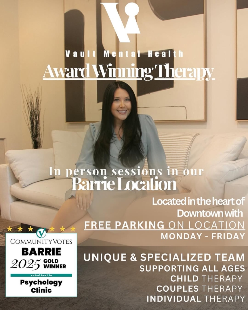 Award-Winning Vault Mental Health Plans Barrie Expansion Amid Rising Demand for Couples and Family Therapy Award-Winning Vault Mental Health Plans Barrie Expansion Amid Rising Demand for Couples and Family Therapy