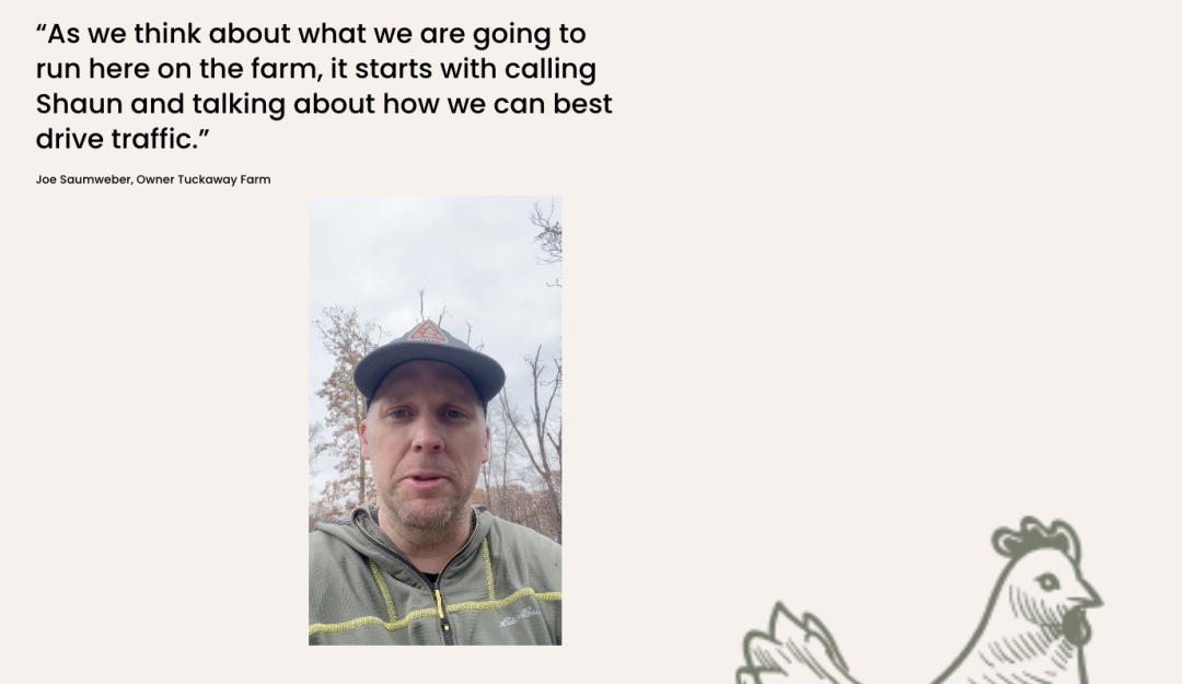 Shaun Savvy Helps Tuckaway Farm in Bentonville, Arkansas Sell Out Two CSA Seasons With $80,000 in Revenue on Under $1,000 in Ad Spend Shaun Savvy Helps Tuckaway Farm in Bentonville, Arkansas Sell Out Two CSA Seasons With $80,000 in Revenue on Under $1,000 in Ad Spend