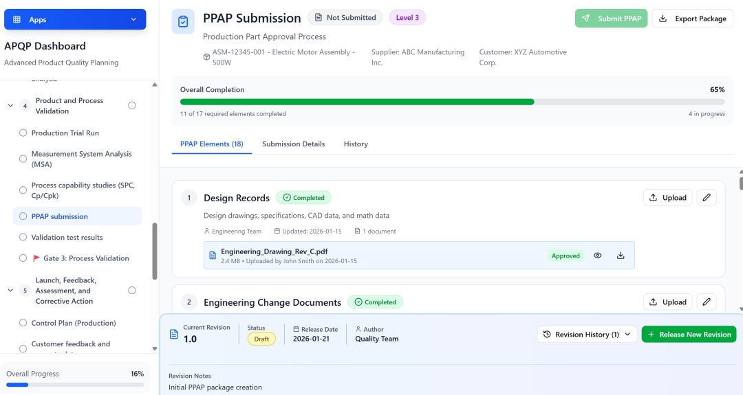 Excedify Launches AI-Powered APQP Management Software for End-to-End Product & Process Quality Planning Excedify Launches AI-Powered APQP Management Software for End-to-End Product & Process Quality Planning