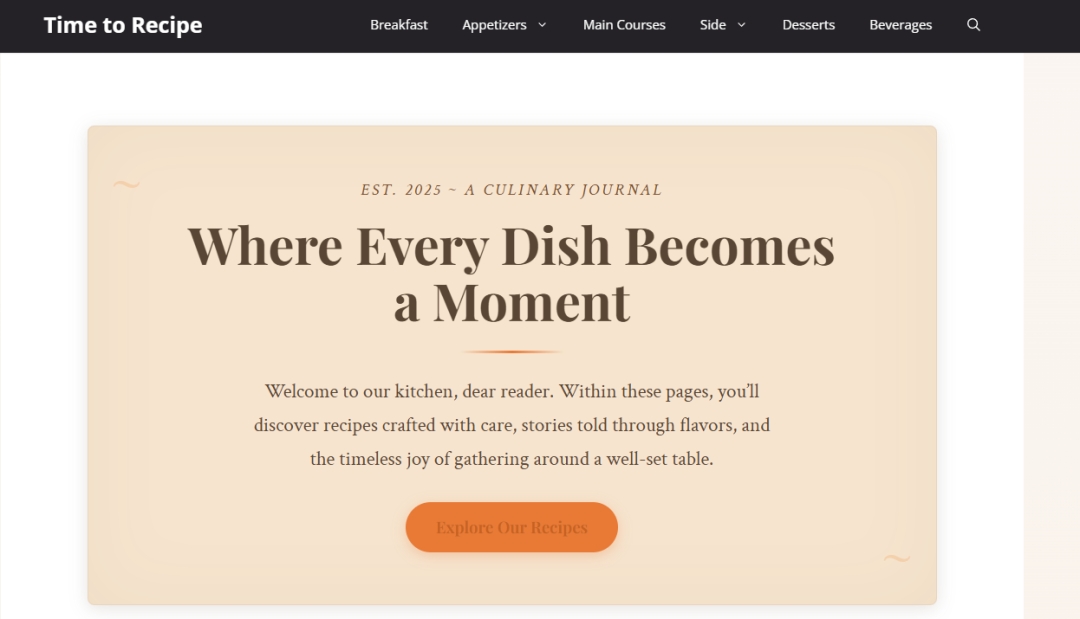 Time To Recipe Celebrates Strong Early Success Three Months After Launch