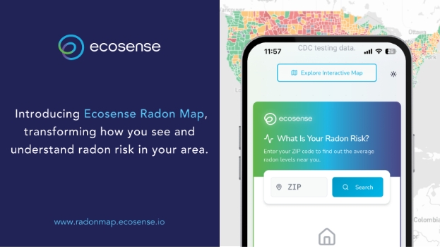 Ecosense Launches Interactive Radon Map, Transforming Public Data into Actionable Risk Insights Nationwide