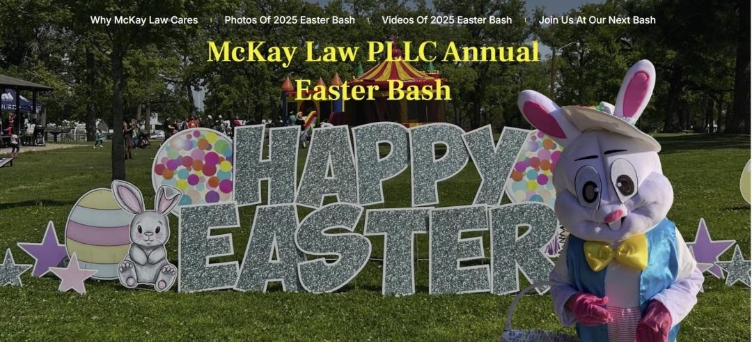 Easter Bash in Sulphur Springs, TX 2026 by McKayLawTx.com Easter Bash in Sulphur Springs, TX 2026 by McKayLawTx.com