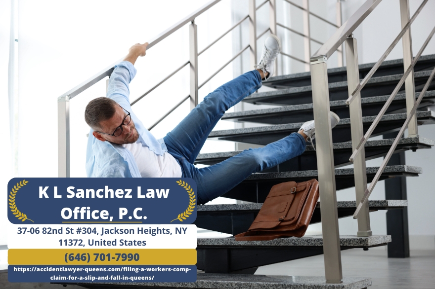 Queens Workers’ Compensation Attorney Keetick L. Sanchez Explains How to File a Claim for Workplace Slip and Fall Injuries