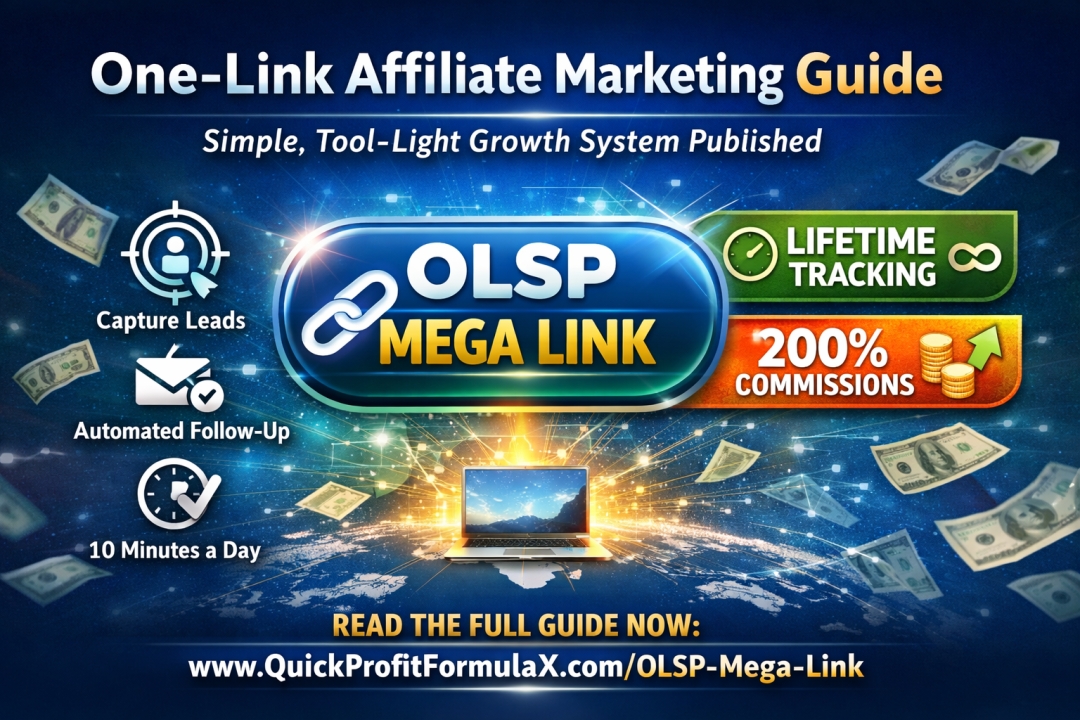“One-Link Affiliate Marketing” Guide Published as Creators Seek Simpler, Tool-Light Growth Systems
