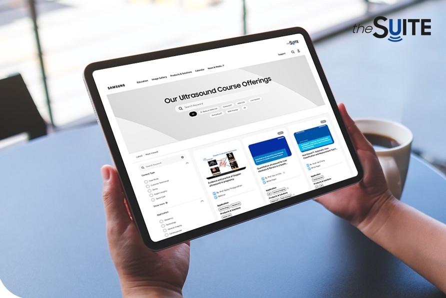 Samsung theSUITE Supports Healthcare Professional Skills with Comprehensive Free Ultrasound Education Platform Samsung theSUITE Supports Healthcare Professional Skills with Comprehensive Free Ultrasound Education Platform
