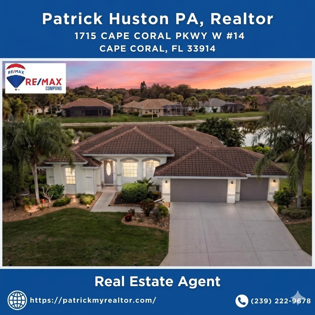 Patrick Huston PA, Realtor Named Premier Real Estate Agent in Cape Coral, FL, Reaffirms Commitment to Outstanding Customer Service Patrick Huston PA, Realtor Named Premier Real Estate Agent in Cape Coral, FL, Reaffirms Commitment to Outstanding Customer Service