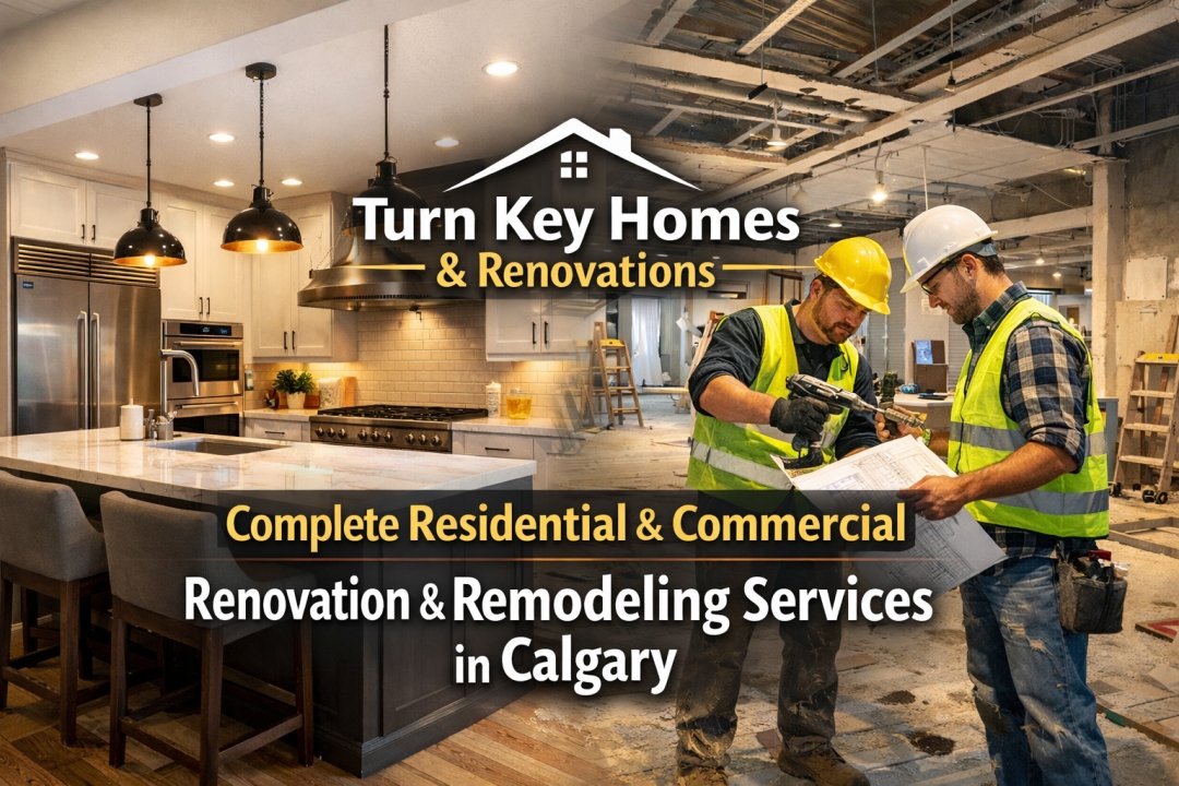 Turn Key Homes & Renovations Offers Complete Residential & Commercial Renovation and Remodeling Services in Calgary
