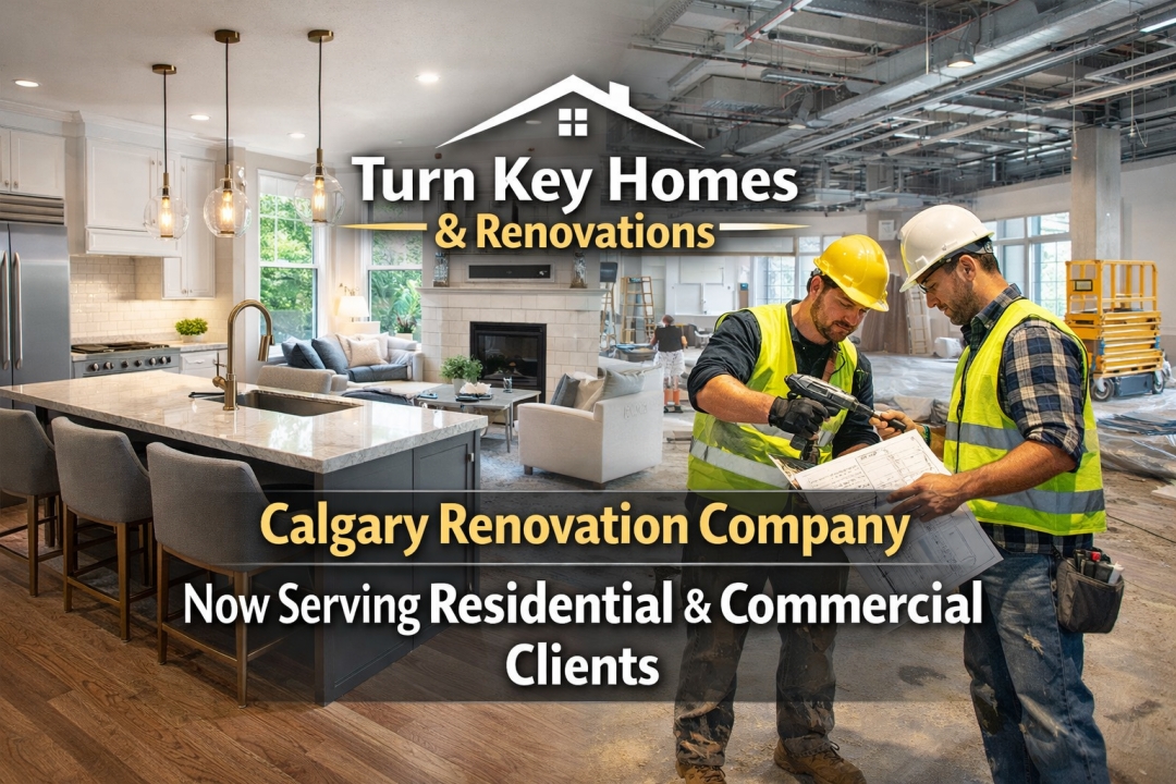 Calgary Renovation Company Turn Key Homes & Renovations Now Serving Residential & Commercial Clients
