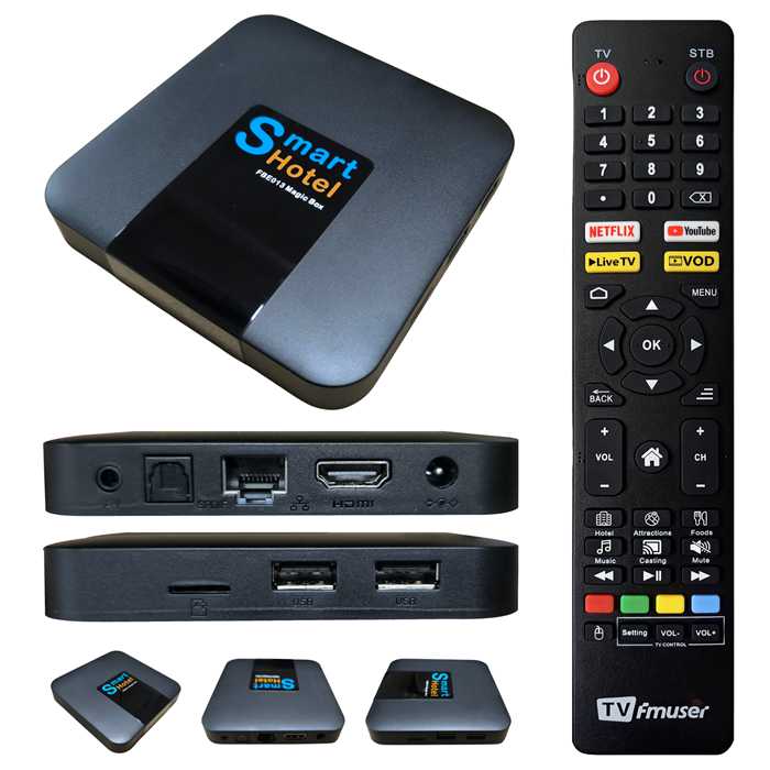 `FMUSER FBE013 'Magic Box' TV Set-Top Box for localized hotel TV systems`
