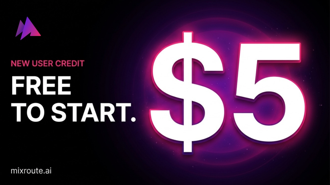 MixRoute Introduces $5 Free Credit for New Users at Sign-Up MixRoute Introduces $5 Free Credit for New Users at Sign-Up