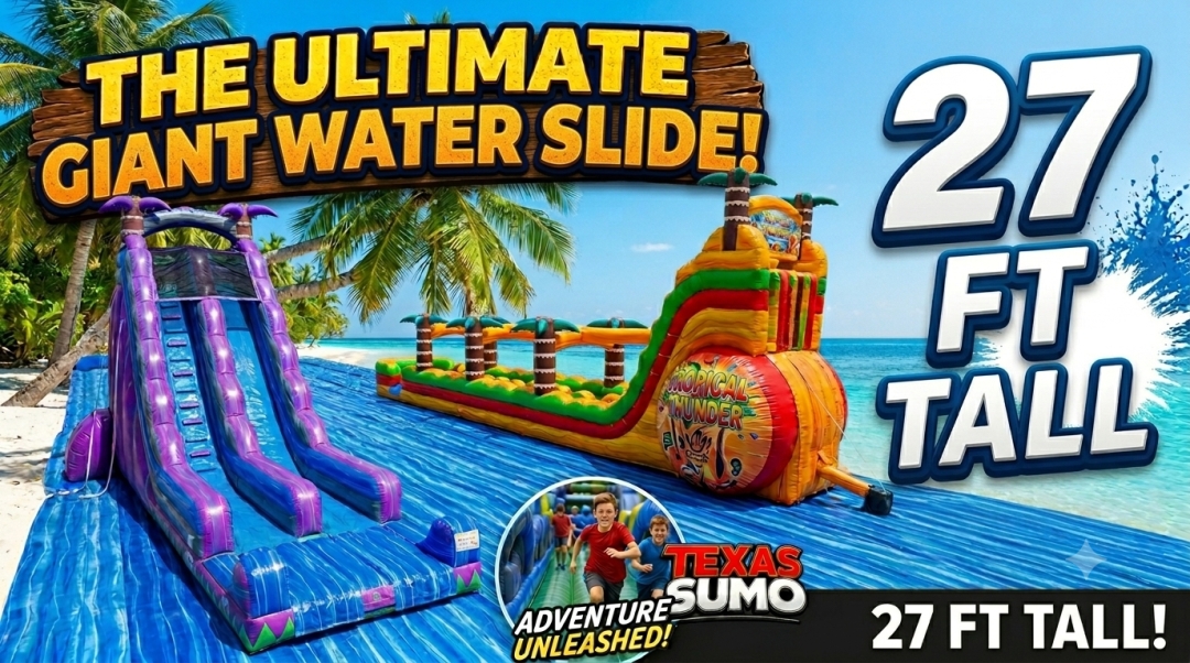 Looking to Beat the Texas Heat? Texas Sumo Game Rental Recommends Giant Water Slide Rentals Looking to Beat the Texas Heat? Texas Sumo Game Rental Recommends Giant Water Slide Rentals