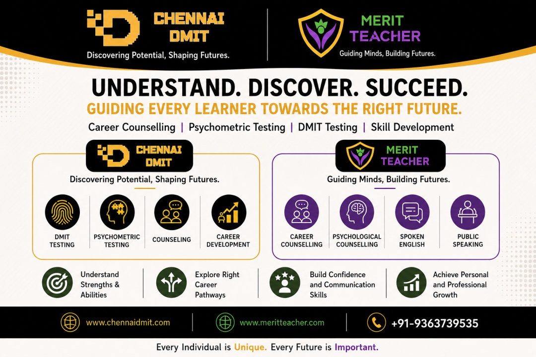 Merit Teacher and Chennai DMIT Strengthen Focus on Personalized Career Guidance and Student Development Programs Merit Teacher and Chennai DMIT Strengthen Focus on Personalized Career Guidance and Student Development Programs