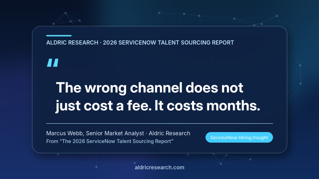 2026 ServiceNow Talent Sourcing Report Published by Aldric Research 2026 ServiceNow Talent Sourcing Report Published by Aldric Research