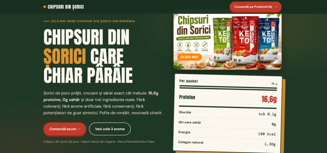 Chipsuridinsorici.ro Launches as a Dedicated Home for Clean-Label Keto Pork Rind Snacks Chipsuridinsorici.ro Launches as a Dedicated Home for Clean-Label Keto Pork Rind Snacks