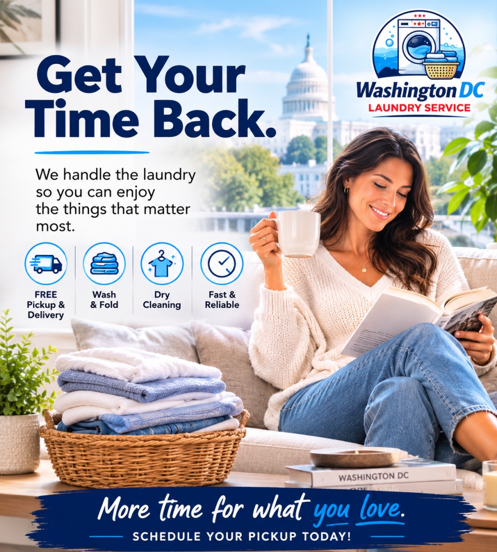 Washington DC Laundry Service Provides Convenient Pickup and Delivery Laundry Solutions Across Washington, DC Washington DC Laundry Service Provides Convenient Pickup and Delivery Laundry Solutions Across Washington, DC