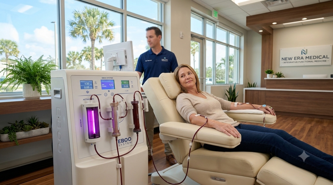 New Era Medical Now Offers EBOO Therapy in Clearwater, FL, for Advanced Blood Filtration and Cellular Revitalization New Era Medical Now Offers EBOO Therapy in Clearwater, FL, for Advanced Blood Filtration and Cellular Revitalization