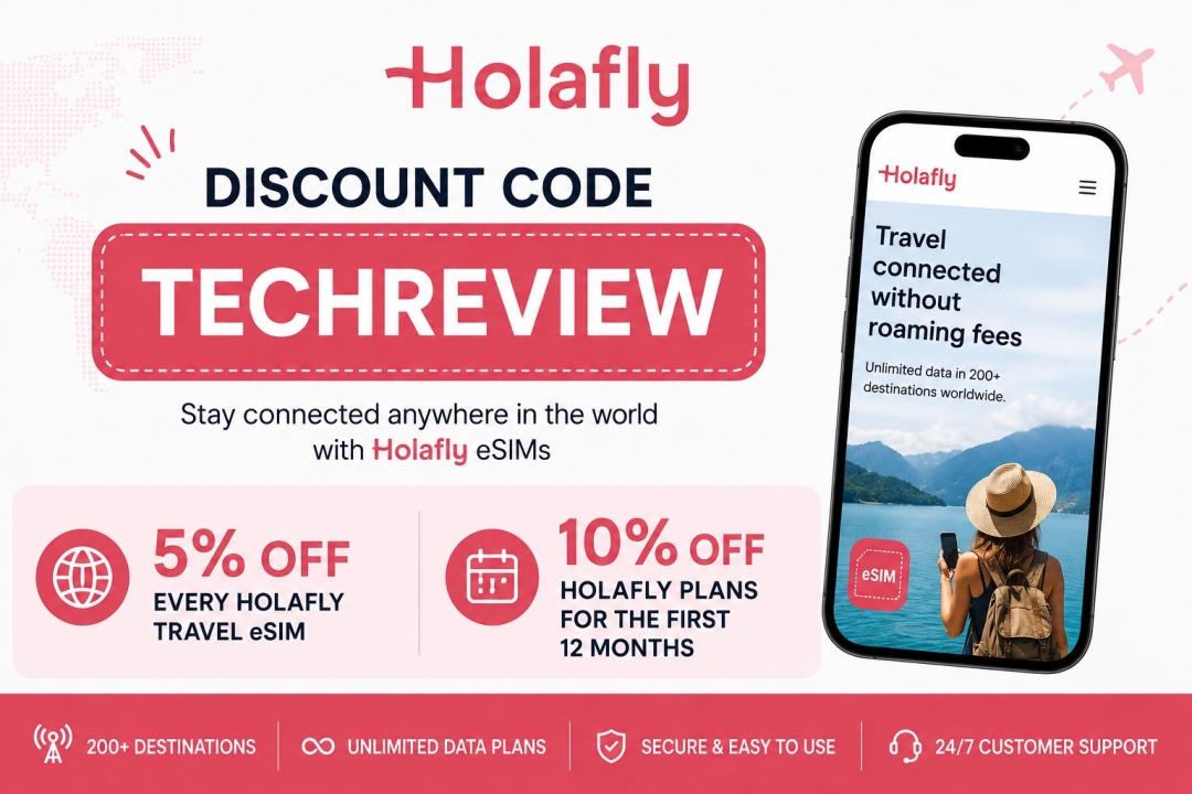Holafly Discount Code TECHREVIEW - Travel eSIM Guide Holafly Discount Code TECHREVIEW - Travel eSIM Guide
