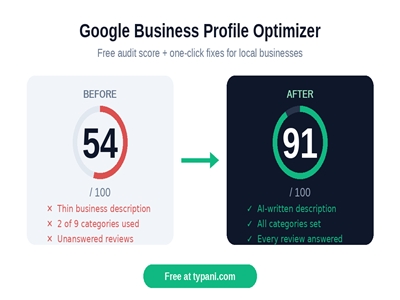 Rank Higher on Google Maps: Free Typani Tool Audits and Fixes Google Business Profiles Rank Higher on Google Maps: Free Typani Tool Audits and Fixes Google Business Profiles