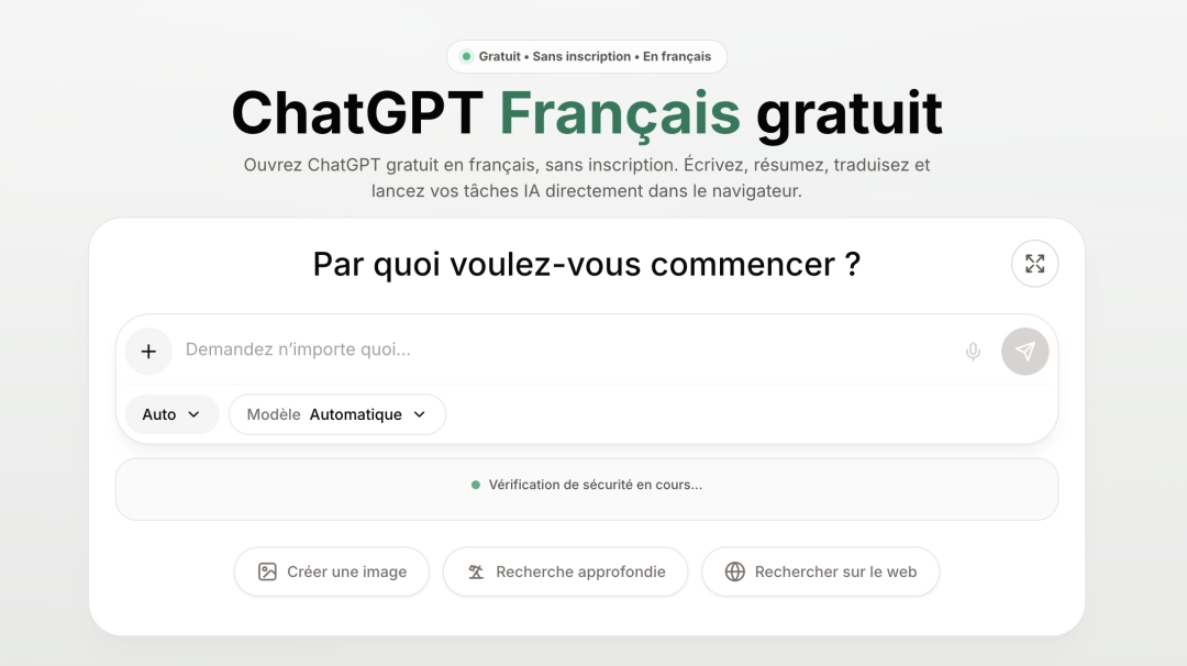 ChatGPTFrancais.org organizes free AI tools and specialized assistants for French-speaking users ChatGPTFrancais.org organizes free AI tools and specialized assistants for French-speaking users