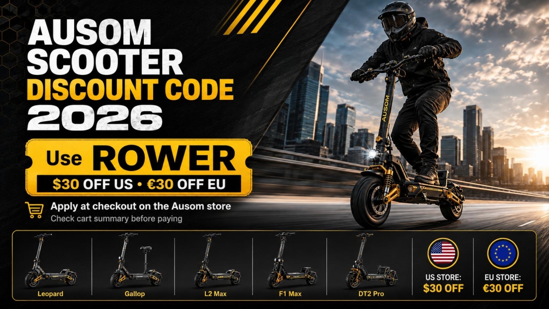 Ausom Rolls Out Discount Code ROWER Across US and European Storefronts Ausom Rolls Out Discount Code ROWER Across US and European Storefronts