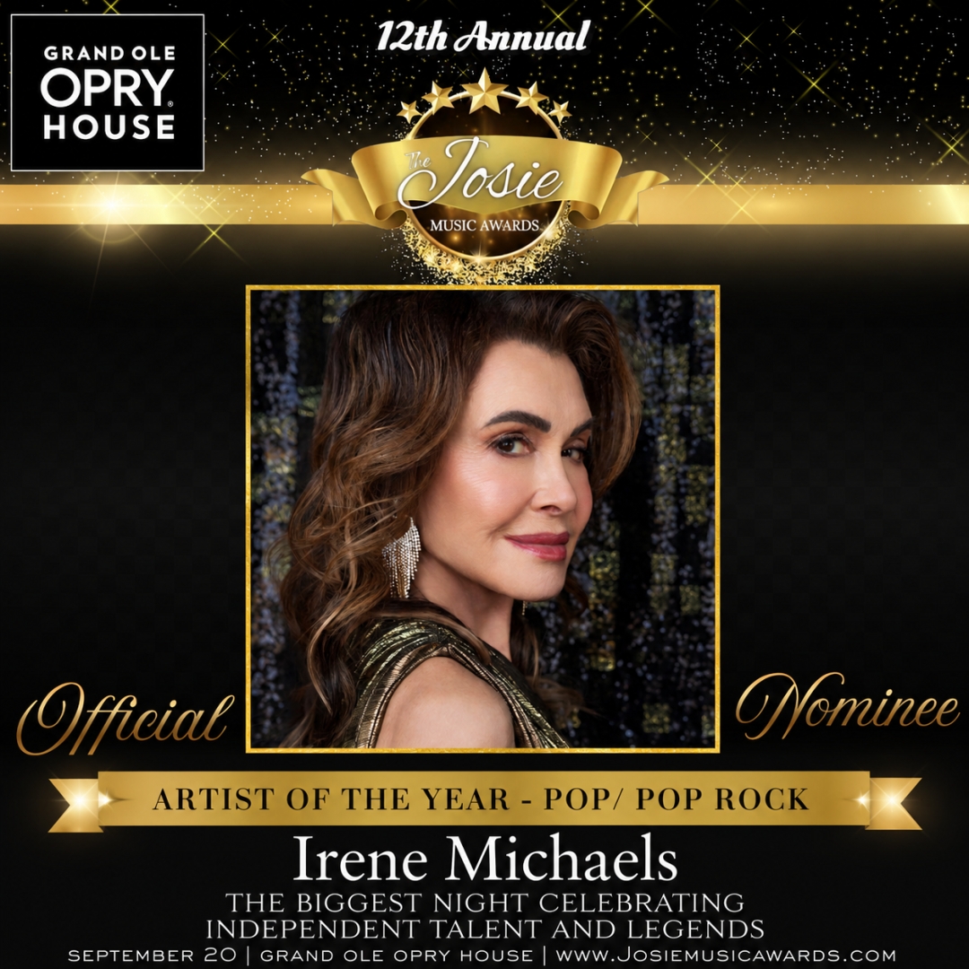 Irene Michaels Scores a Triple Nomination at the 12th Annual Josie Music Awards