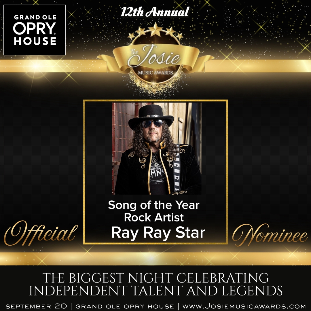 Ray Ray Star Earns Josie Music Awards Nomination for “Ashes Next Door”
