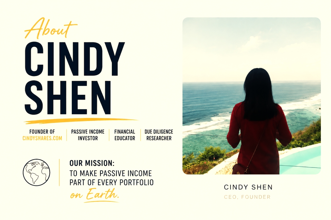Cindy Shen re-launches CindyShares.com to Help Investors Build Passive Income Through Real-World Investing Cindy Shen re-launches CindyShares.com to Help Investors Build Passive Income Through Real-World Investing