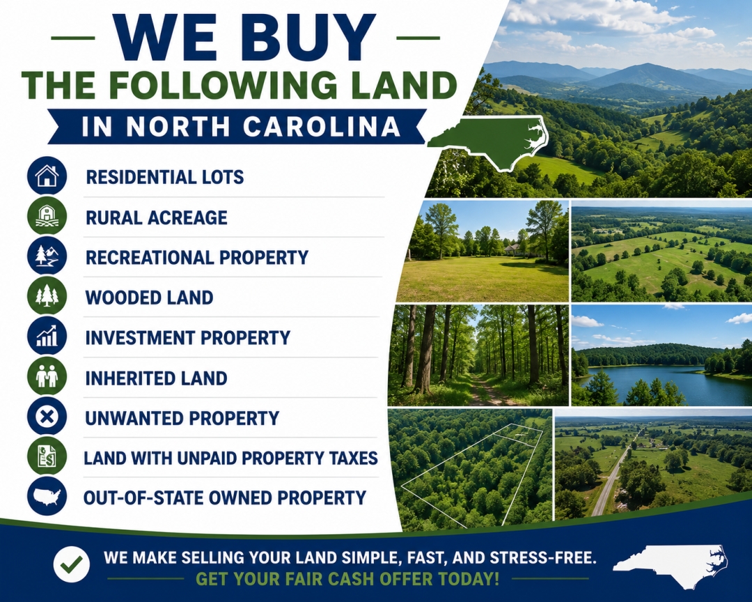 Red Clay Acquisitions LLC Expands Cash-for-Land Program, Making It Easier for North Carolina Property Owners to Sell Vacant Land Fast