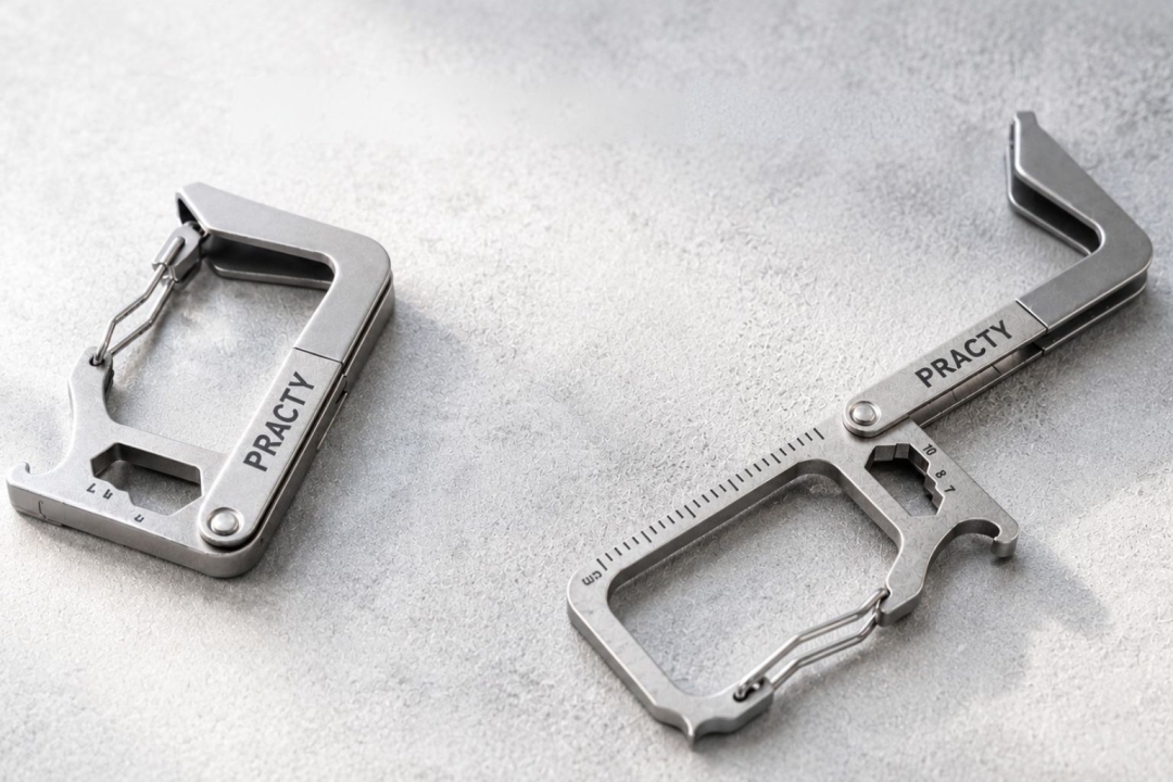 PRACTY Introduces CaraHanger, a Compact Grade 5 Titanium EDC Tool That Keeps Bags Off Dirty Floors