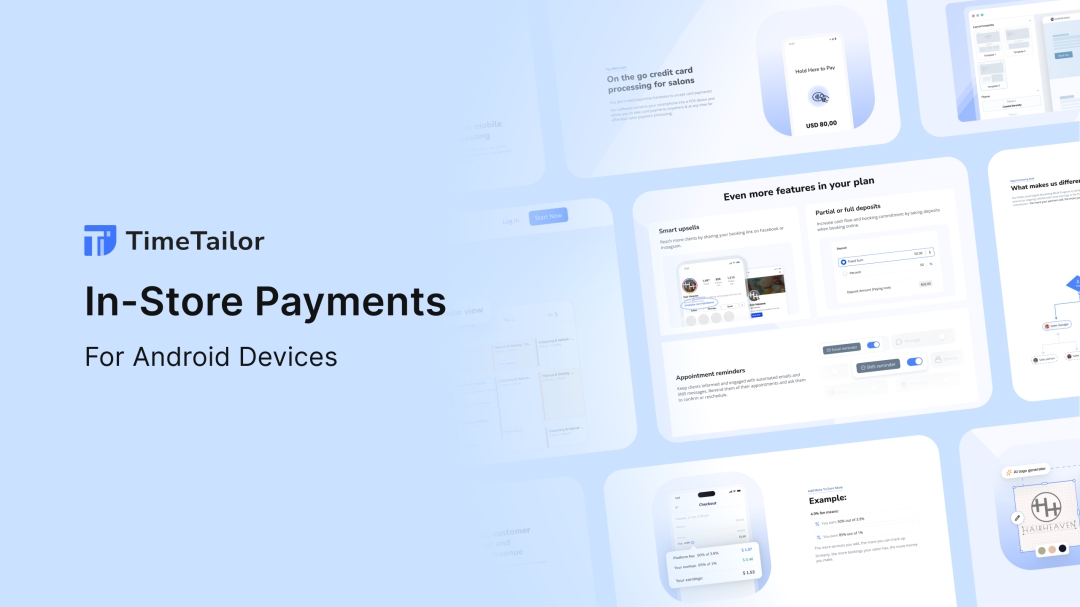 TimeTailor Salon Software Introduces In-Store Payments for Android Devices
