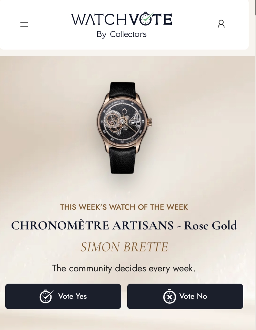 WatchVote Launches a New Collector-Driven Platform Designed to Change How the Watch Industry Listens