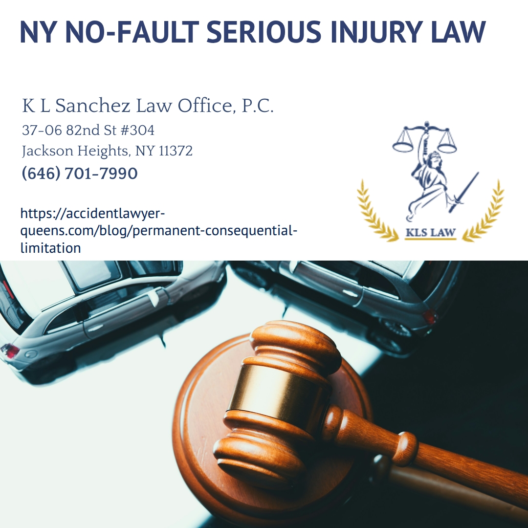 Queens Personal Injury Attorney Keetick L. Sanchez Explains Permanent Consequential Limitation Under New York No-Fault Law Queens Personal Injury Attorney Keetick L. Sanchez Explains Permanent Consequential Limitation Under New York No-Fault Law