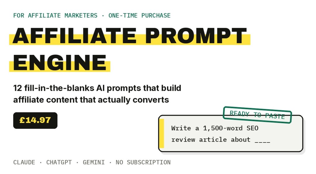 New Tool Helps Solo Affiliate Marketers Get Professional Results From Free AI Chatbots