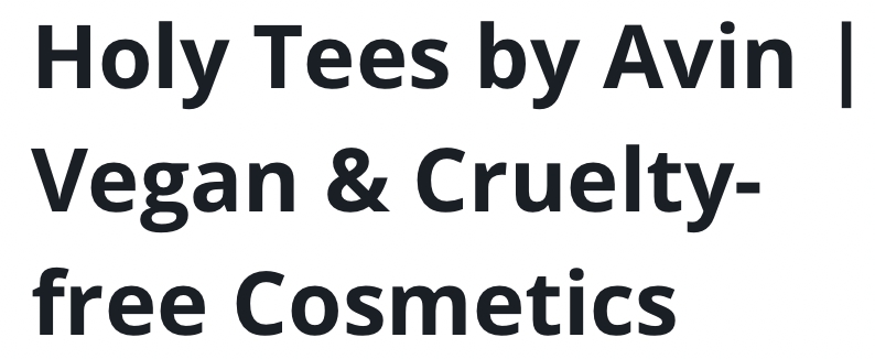 Black Woman-Owned Holy Tees by Avin Disrupts Fashion and Beauty with Dual Launch of Sustainable Streetwear and Vegan Cosmetics