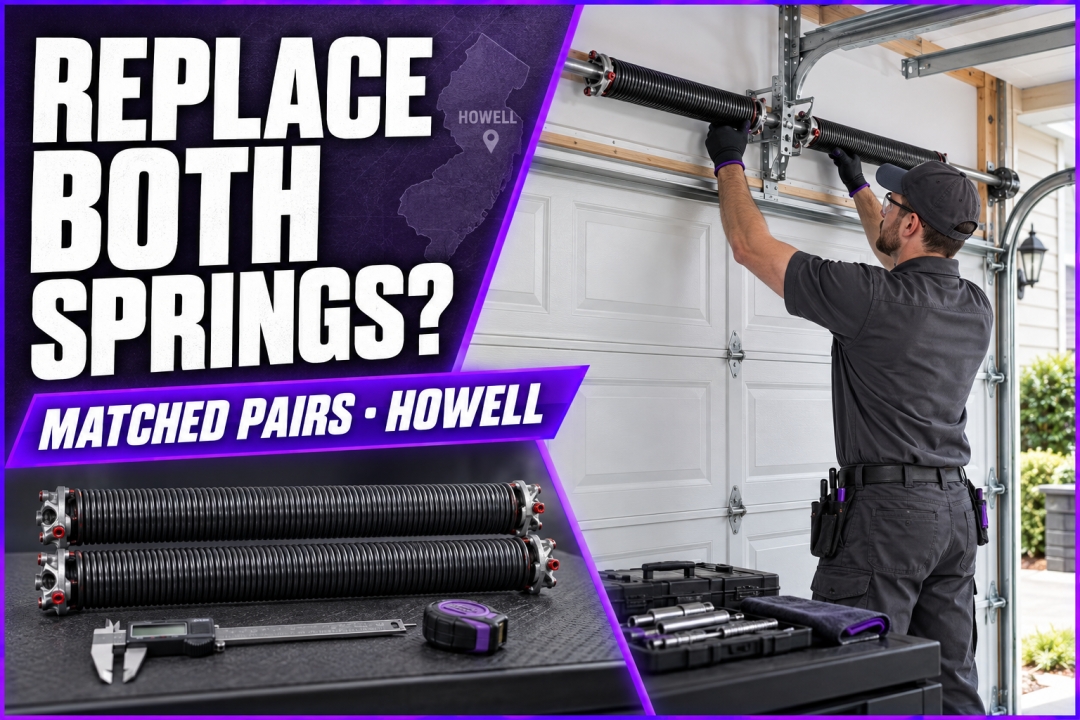 Two Springs, One Load: Howell Township Garage Door Repair Makes the Case for Matched-Pair Garage Door Spring Replacement in Howell, NJ Two Springs, One Load: Howell Township Garage Door Repair Makes the Case for Matched-Pair Garage Door Spring Replacement in Howell, NJ