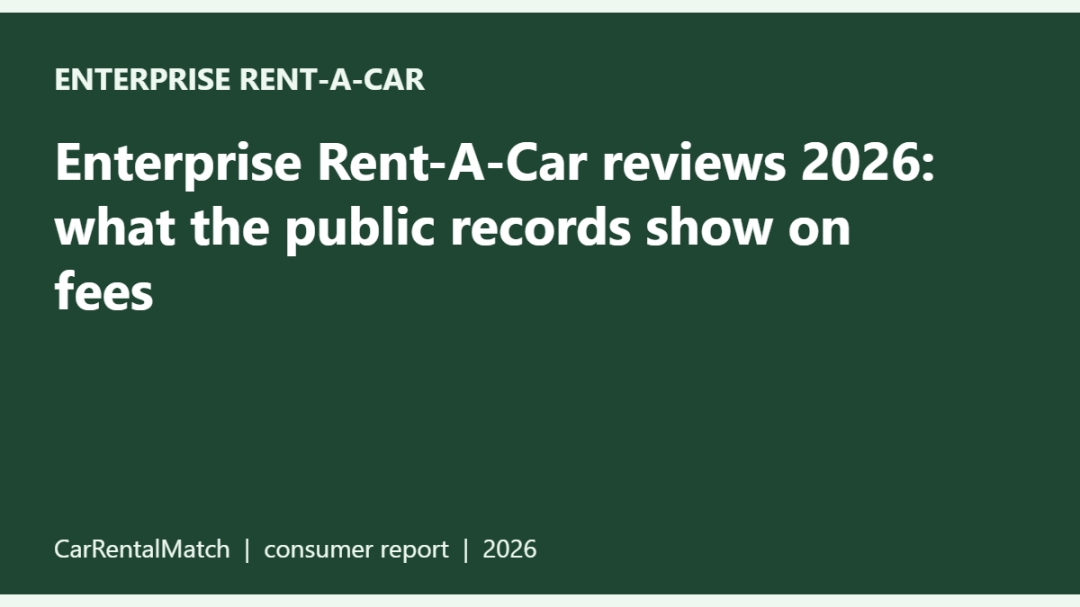 Enterprise Rent-A-Car reviews 2026: what the public records show on fees Enterprise Rent-A-Car reviews 2026: what the public records show on fees