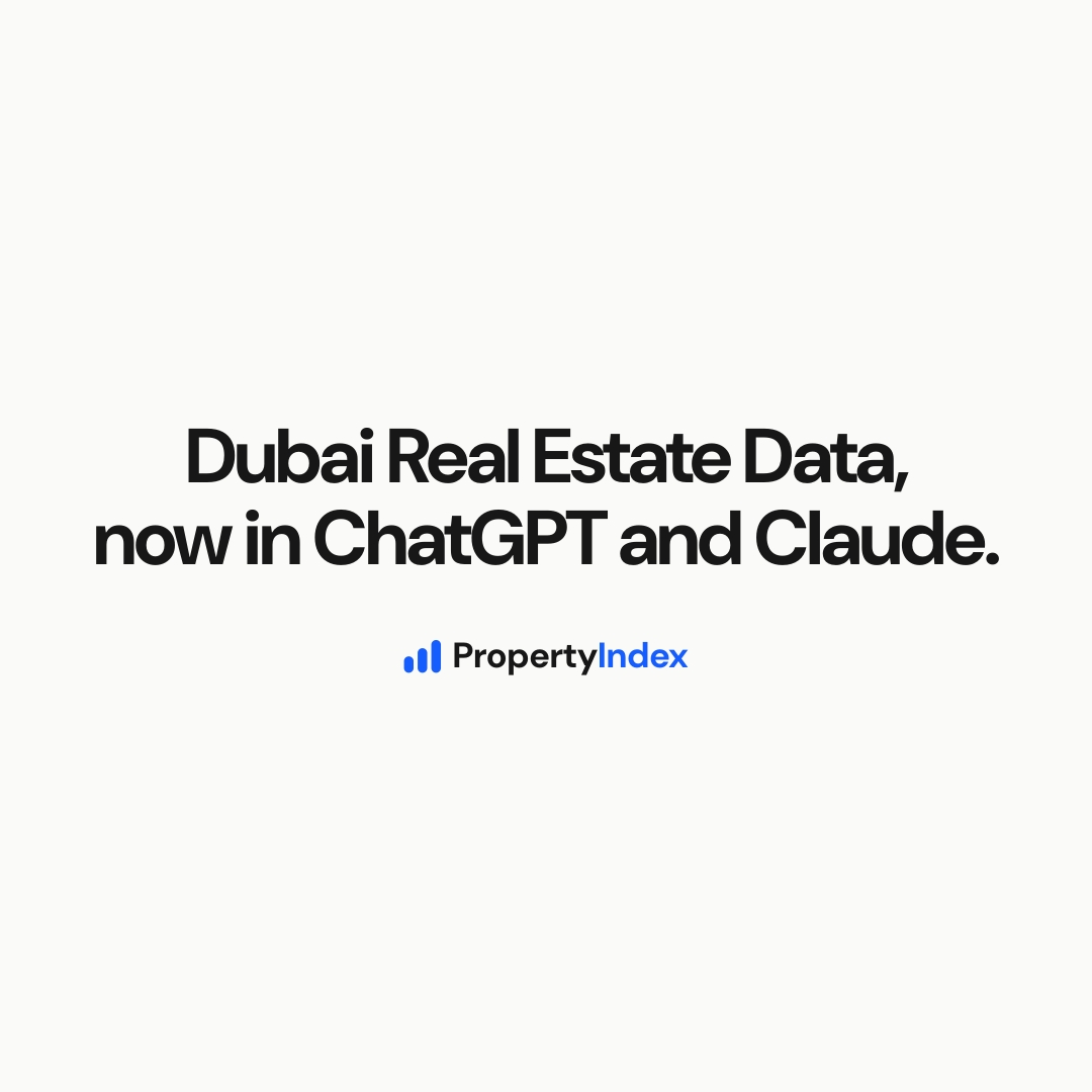 Property Index Announces Dubai Real Estate Data in ChatGPT and Claude