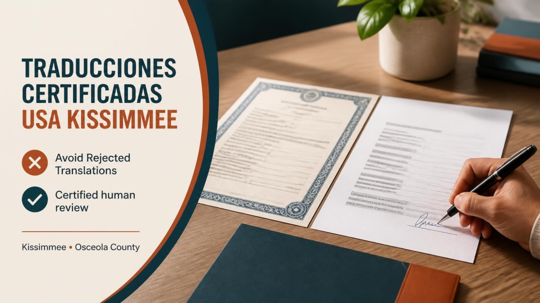 Traducciones Certificadas USA Kissimmee Warns Osceola County Residents of the Top Reasons Document Translations Get Rejected