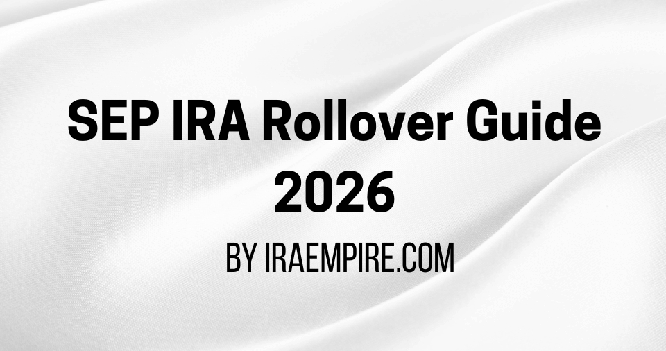 SEP IRA to Gold IRA Rollover Guide 2026 Released for Self-Employed Retirement Savers SEP IRA to Gold IRA Rollover Guide 2026 Released for Self-Employed Retirement Savers