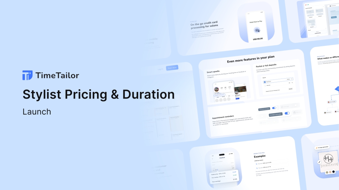 TimeTailor Salon Software Launches Stylist Pricing and Duration