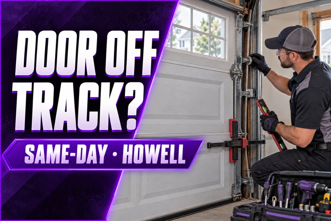 Off the Rails and Back by Dinner: Howell Township Garage Door Repair Details Same-Day Garage Door Track Repair in Howell, NJ Off the Rails and Back by Dinner: Howell Township Garage Door Repair Details Same-Day Garage Door Track Repair in Howell, NJ